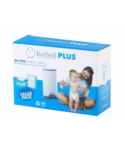 Refill poser til Korbell Plus (3-pakning)