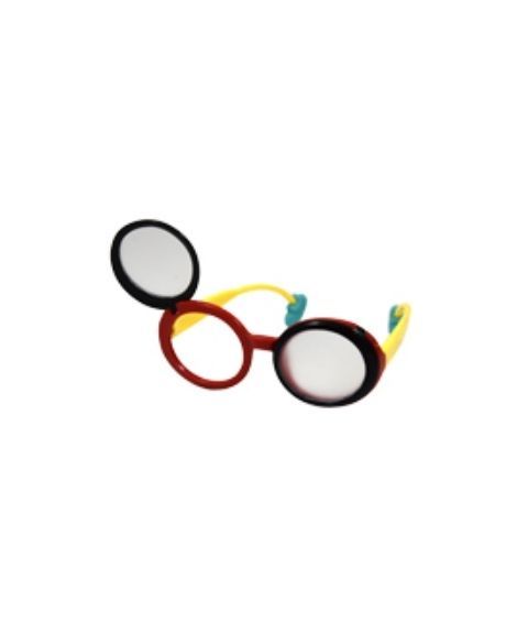 Flip-Up okluder briller for øyetildekking, frostet