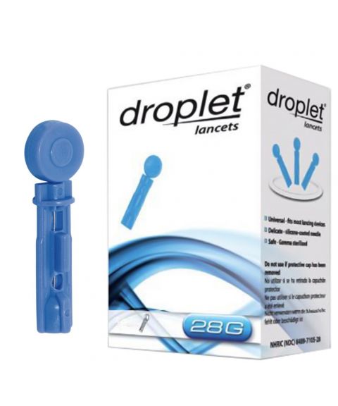 Droplet lansetter til stikkepenn 28G (200 stk)