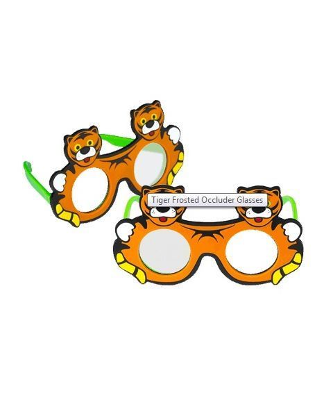 Good-Lite Tiger okluder briller, frostet (2 stk)